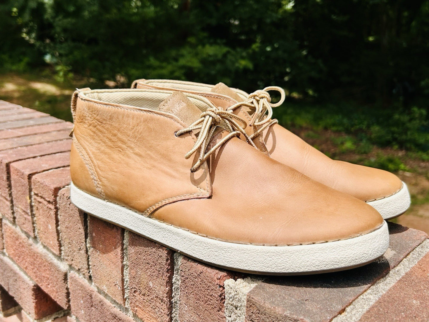 Olukai Papaku ‘Ili Men’s Waterproof Leather Chukka Boots Size 11.5 US