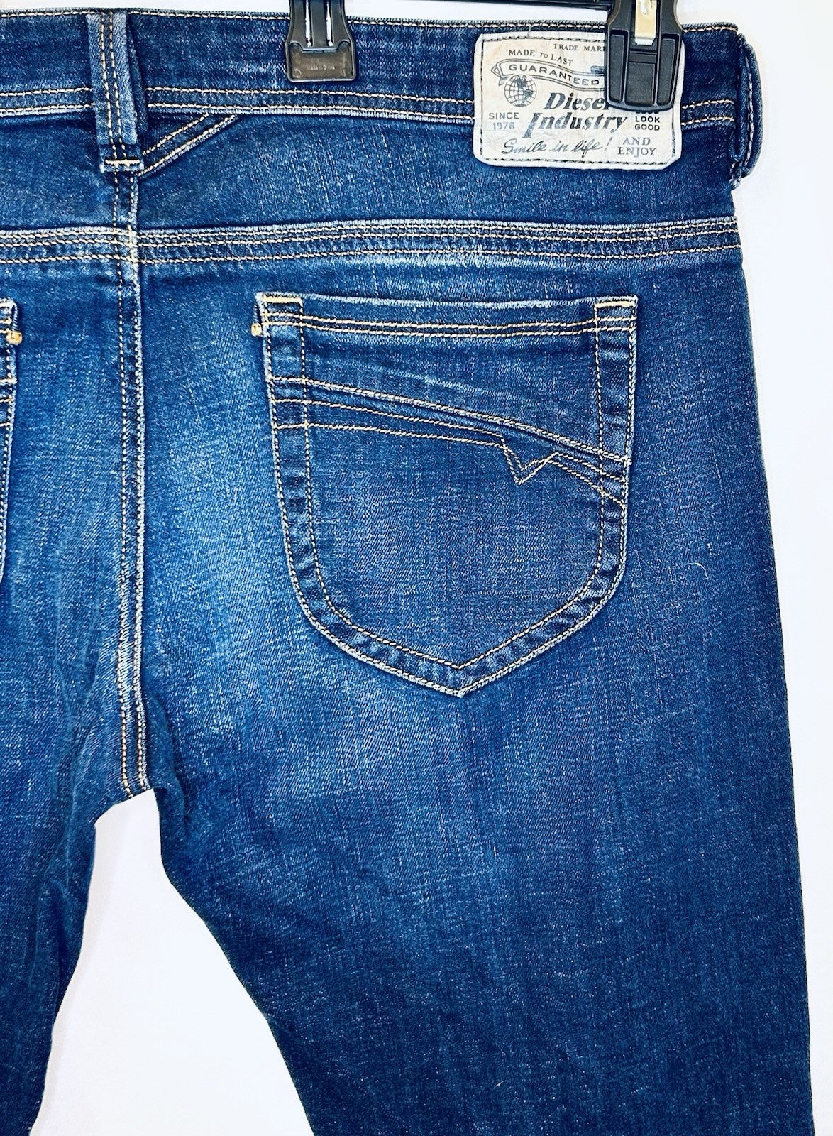 Diesel Jeans Thanaz Men’s 36x32 Slim Skinny Fit Dark Wash