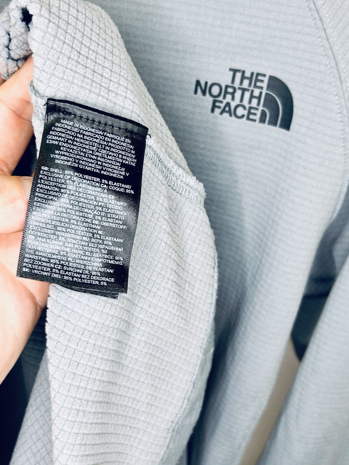 North Face Sweater Mens Medium Long Sleeve 1/4 Zip Pullover Gray