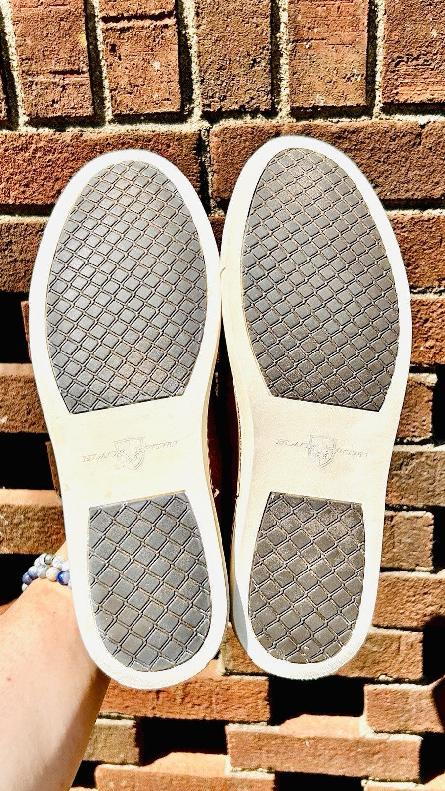 Black Brown 1826 Men's Weave-Around Casual Slip-On Loafer Sz 9.5 / See Pics!!
