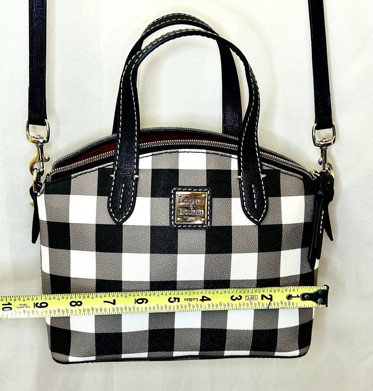 Dooney & Bourke Novelty Printed Coated Cotton Ruby Satchel w/ Crossbody Strap