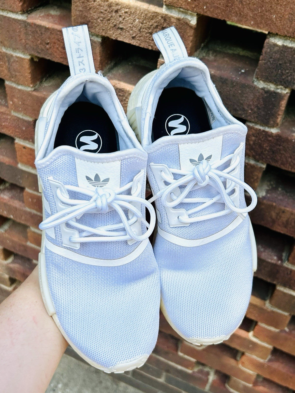 Size 8 - Adidas NMD_R1 Triple White | Replacement Insoles | No Box