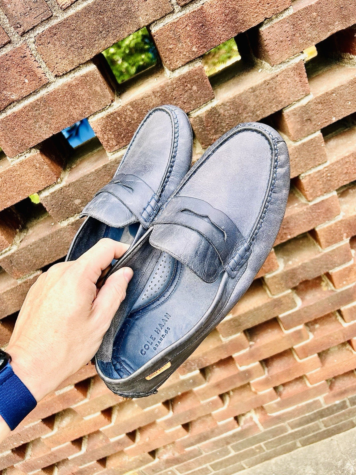 Cole Haan Coburn Penny Washed Loafers /Indigo Blue/ Men’s Size 11.5/ $170 Retail