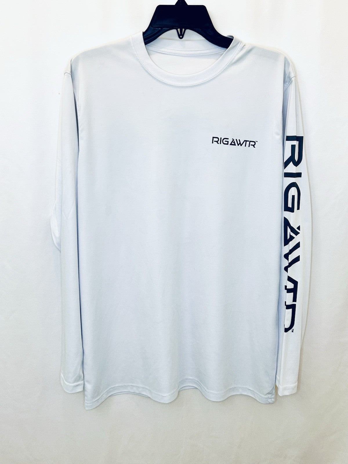 Rig & Water USA Reel Fishing Long Sleeve T-Shirt Men's Size Large UPF 50