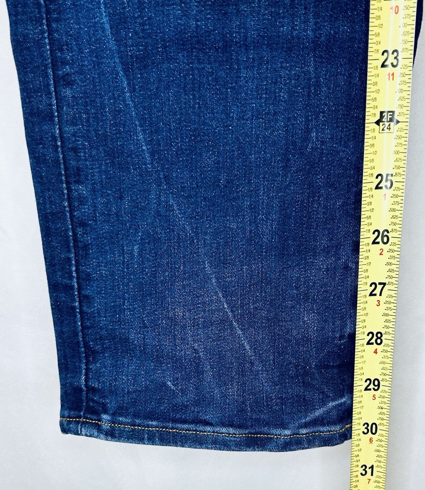 G-Star Raw Jeans Men’s 34x30 Blue Denim Slim 3301 Straight Tapered