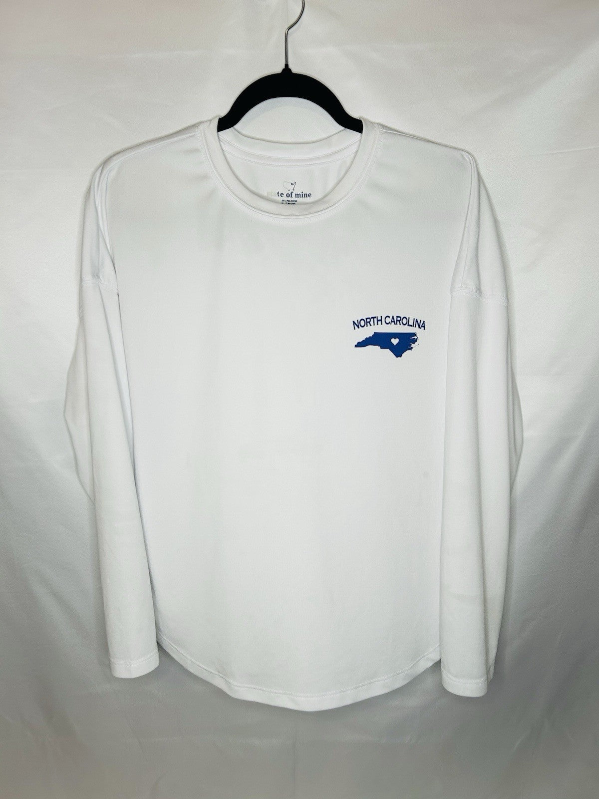 State Of Mine Men’s Medium White Long Sleeve Fishing/Performance Graphic Tee