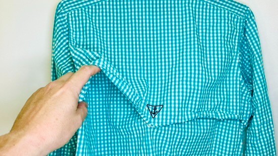 Simply Southern Button Down Shirt Mens Small Teal Green Plaid Logo Collared L/S