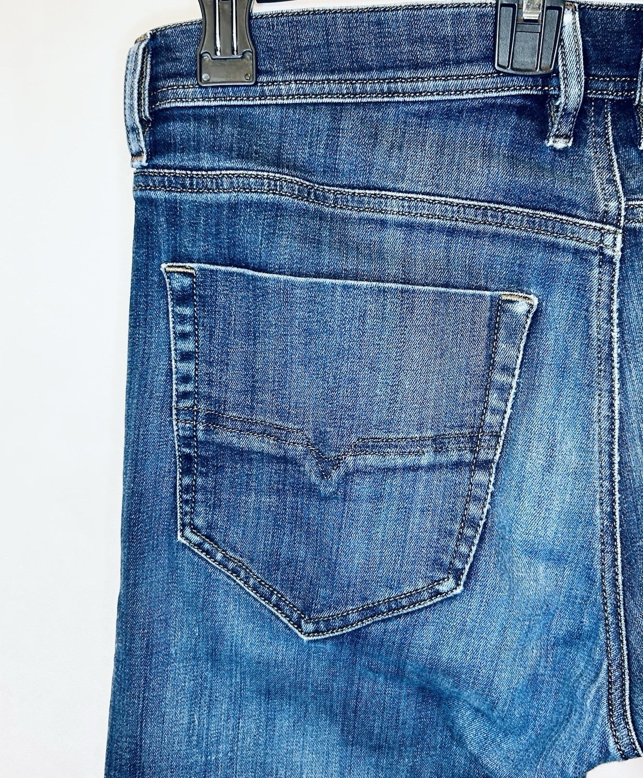 Diesel Jeans Tepphar Men’s 34x30 Slim Skinny Fit Dark Wash | Slim Carrot