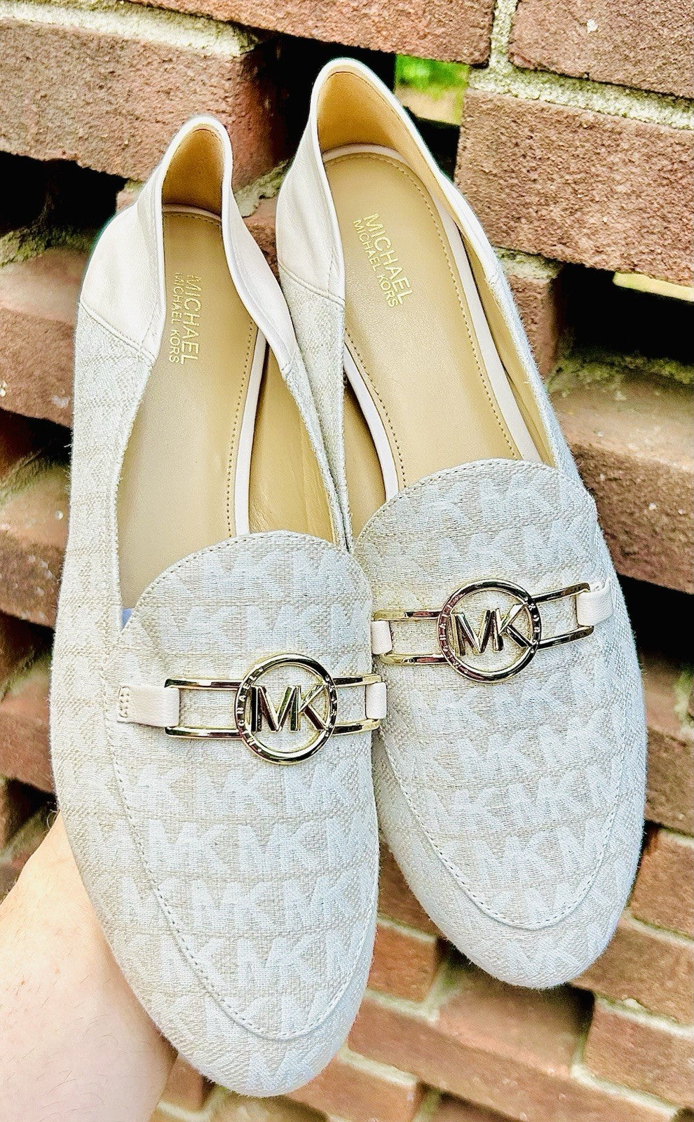 New MICHAEL KORS Charlton Loafer Leather | Bright White | 11M Size | Retail $155