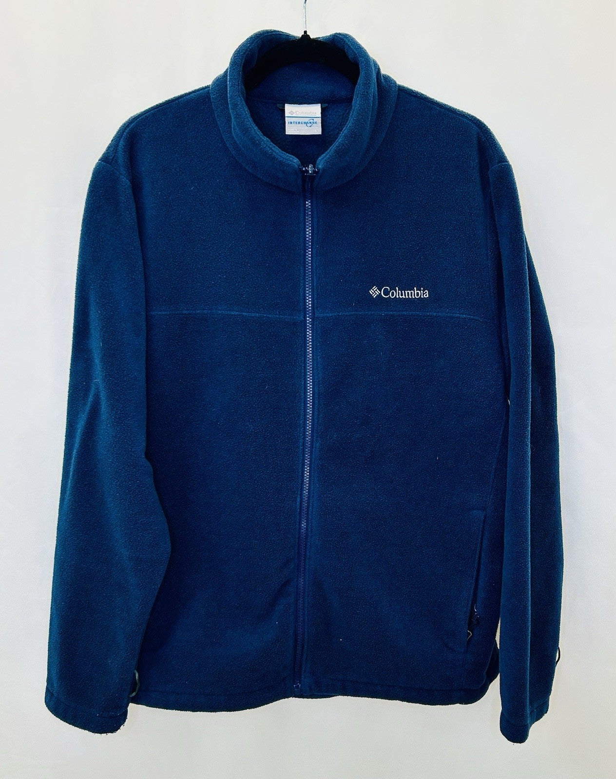 Columbia Men's Blue Full Zip Fleece Jacket Size Large / Excellent Condition