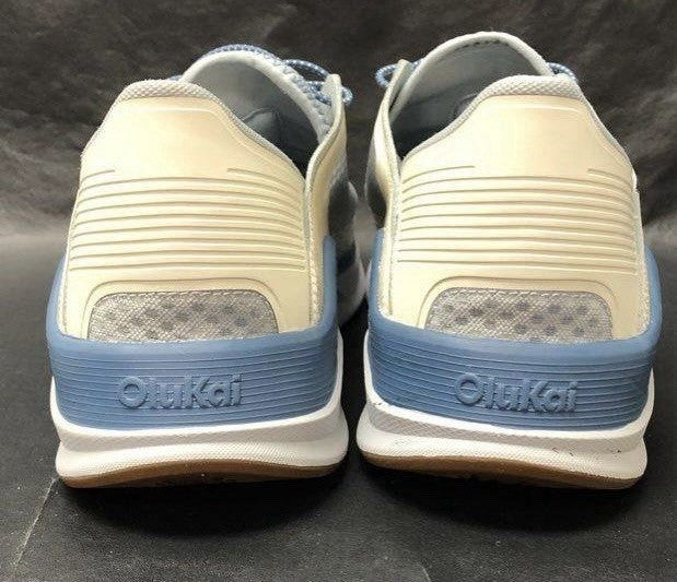 OLUKAI Men's Ahi Marine Shoe | Blue Pearl/White Sand | Size 14 | $150 Retail