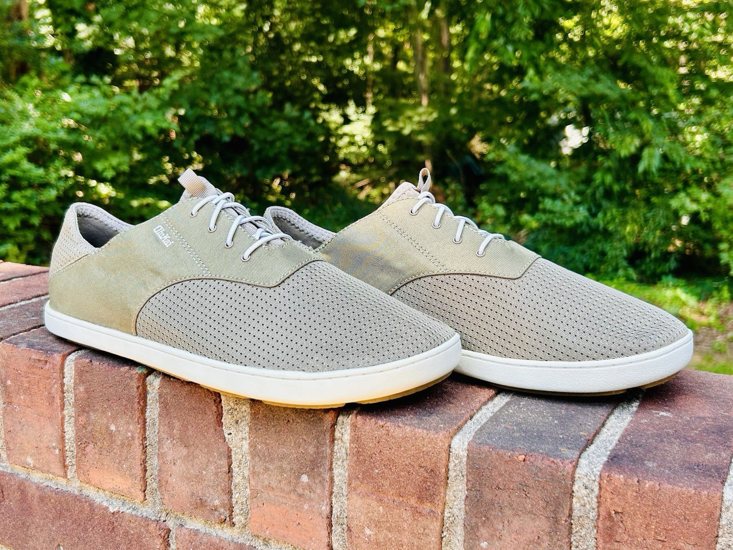 OluKai Nohea Moku Men's Size 12 Boat Shoes Slip On Drop Heel | Clay & Tapa