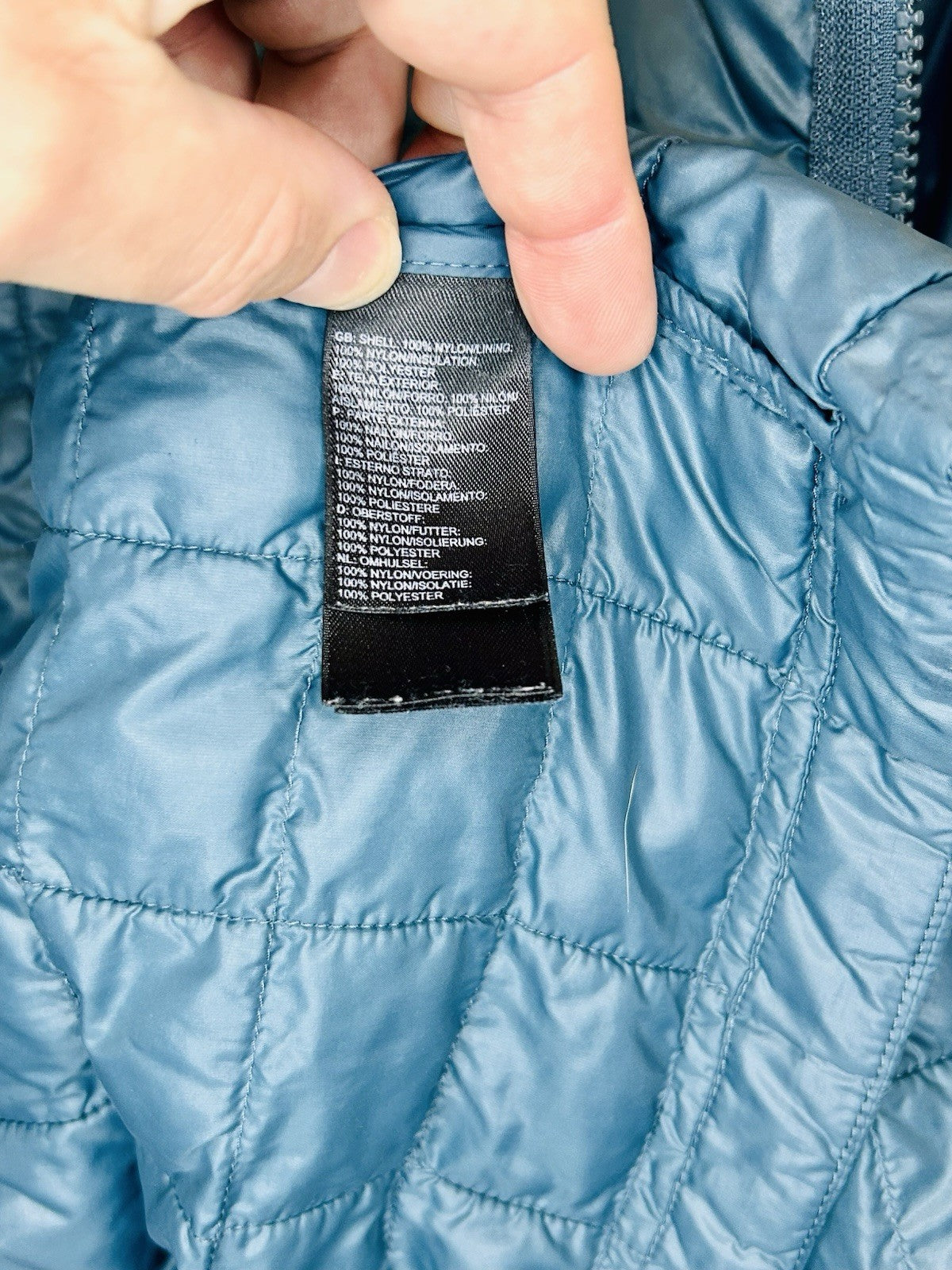 The North Face Mens Thermoball ECO Insulated Puffer Jacket Monterey Blue