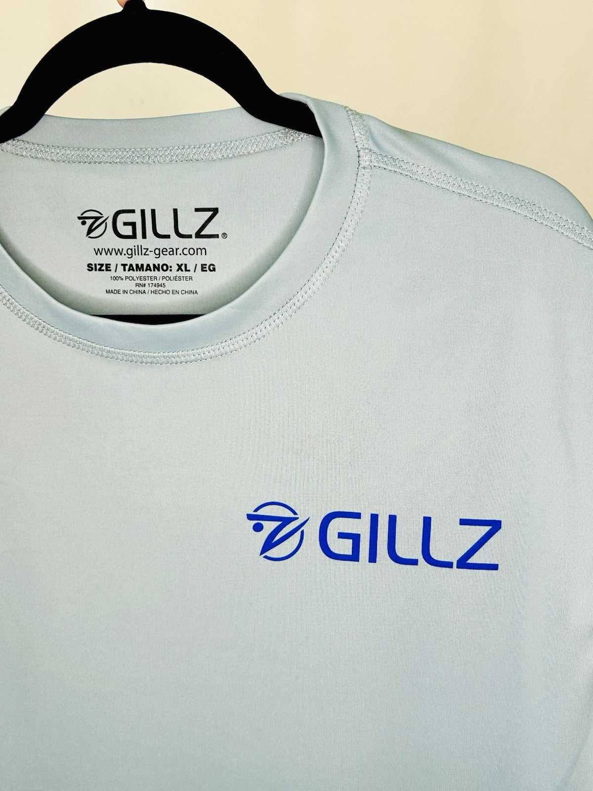 Gillz Pro Series Men's Long Sleeve Shirt | Powder Blue | Size XL