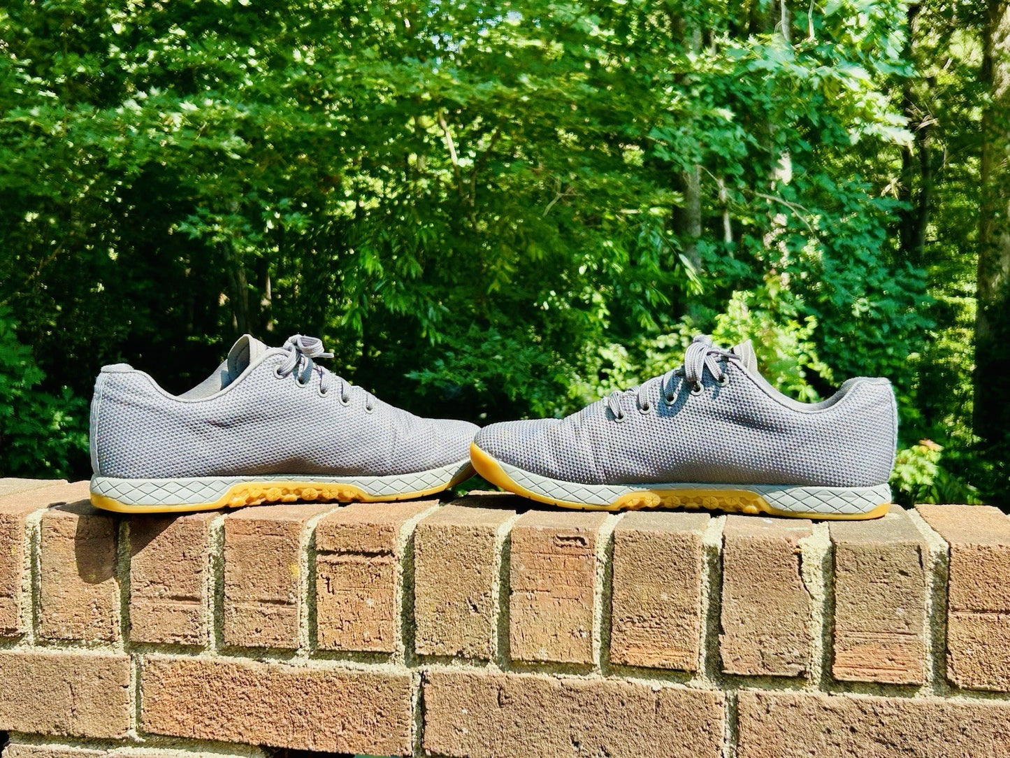 NOBULL Super Fabric Mens 11.5 Grey/Gum Running Athletic Sneakers Trainers Shoes