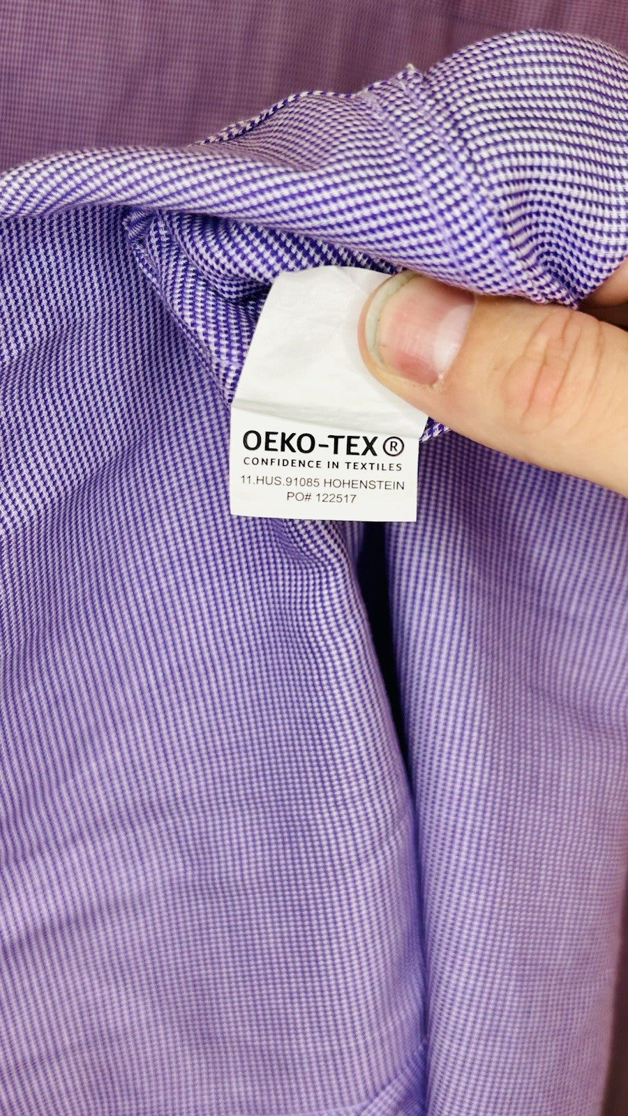 Michael Kors Men’s Slim Fit Purple Button-Up Shirt Size 16-34/35