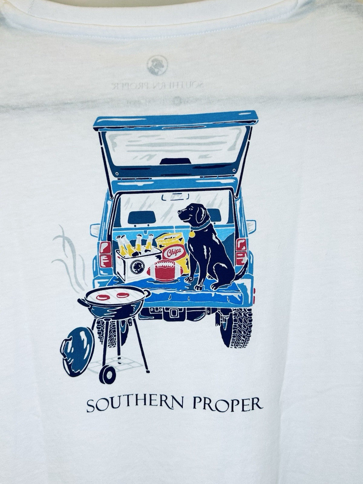 Southern Proper Men’s Medium White Long Sleeve Graphic Tee