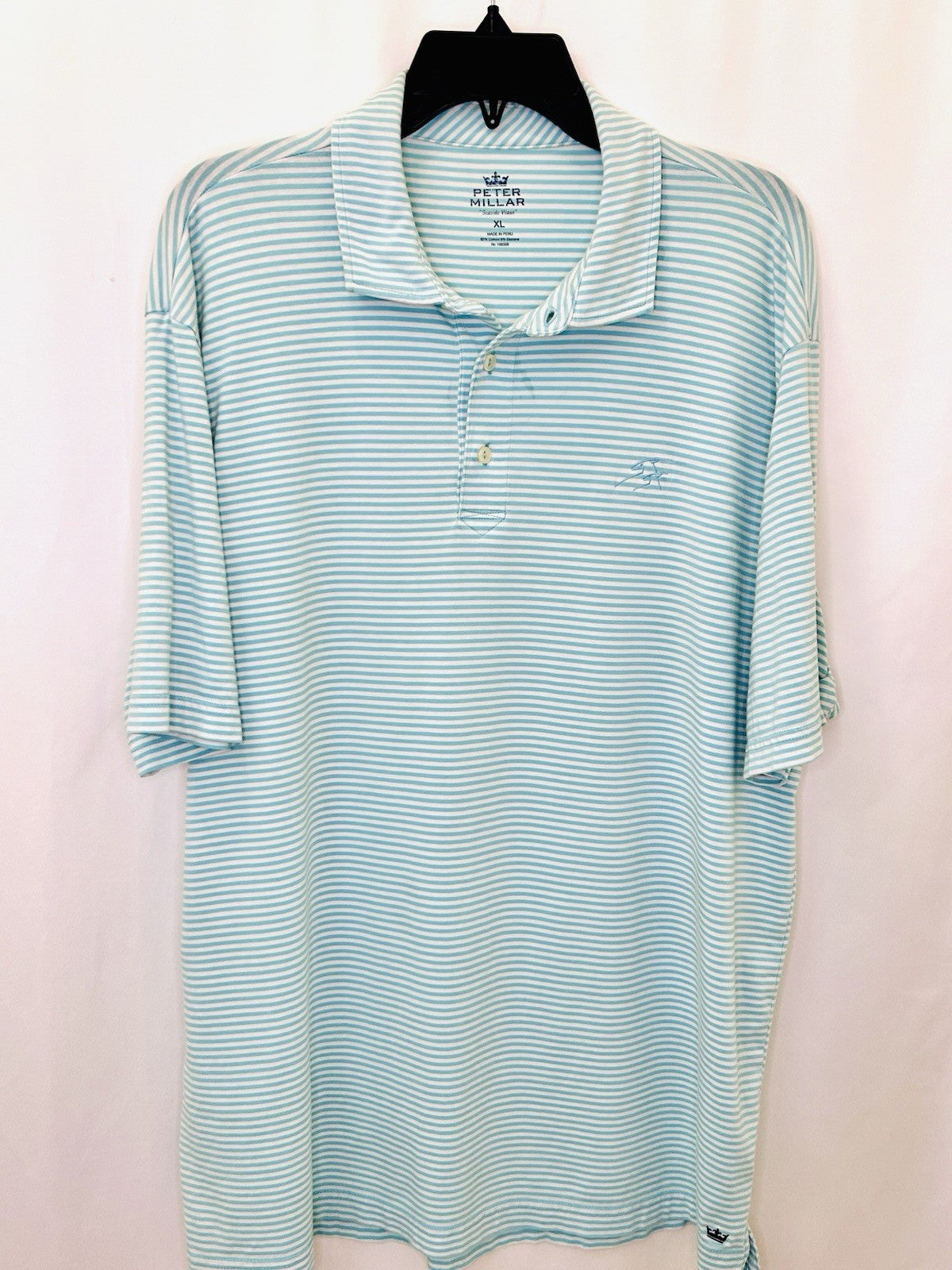 PETER MILLAR x CHAROTTE CC Summer Comfort Mens XL Polo Shirt Performance Golf