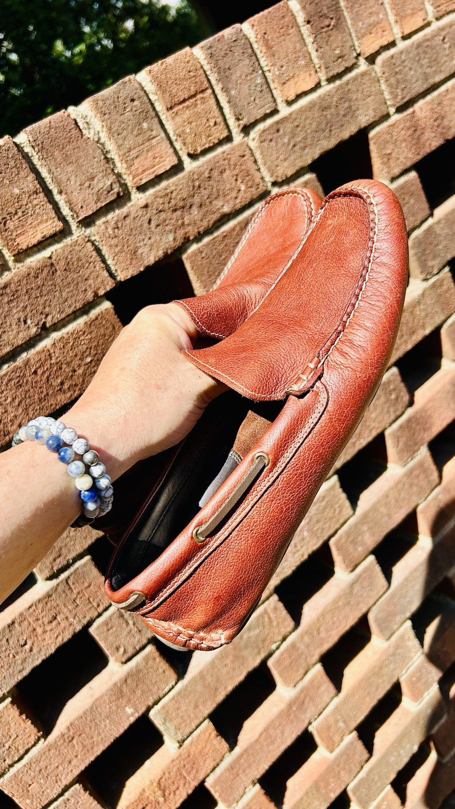 Johnson & Murphy Men’s 8M / Brown Leather Driving Loafers / J&M Flex / See Pics!