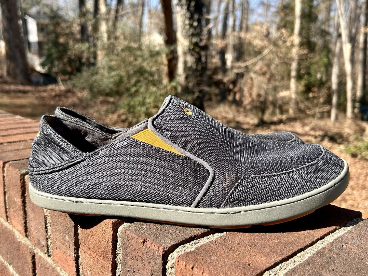 OLUKAI Nohea Mesh Men’s Slip On Sneakers Color Blue Depth Size 11.5
