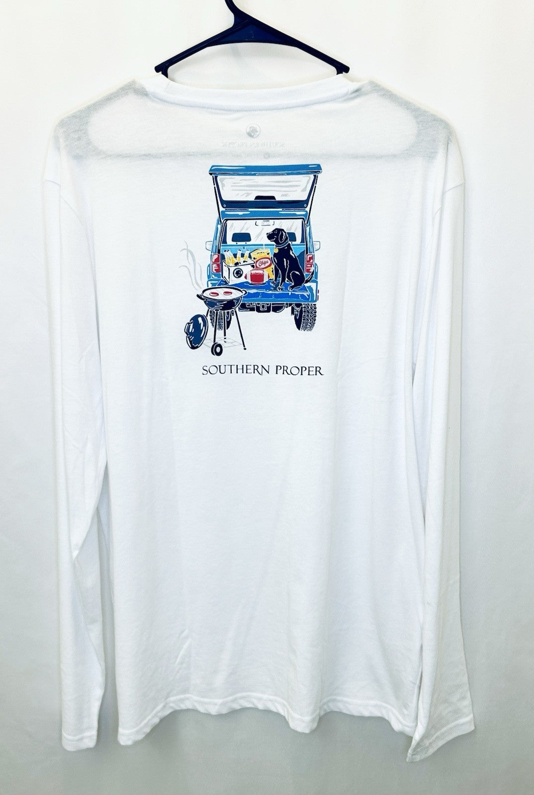 Southern Proper Men’s Medium White Long Sleeve Graphic Tee