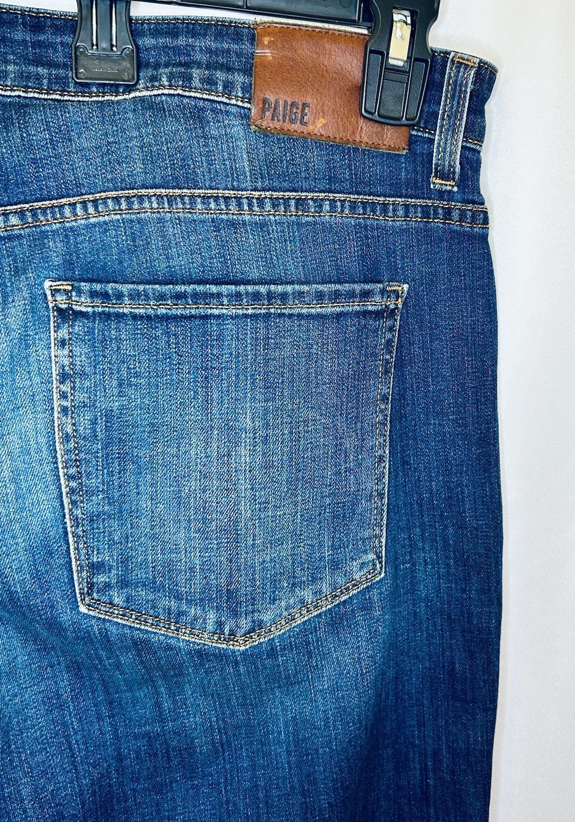 Paige Federal Jeans Men’s Size 36 Blue Straight Leg Denim Dark Wash / $219 New