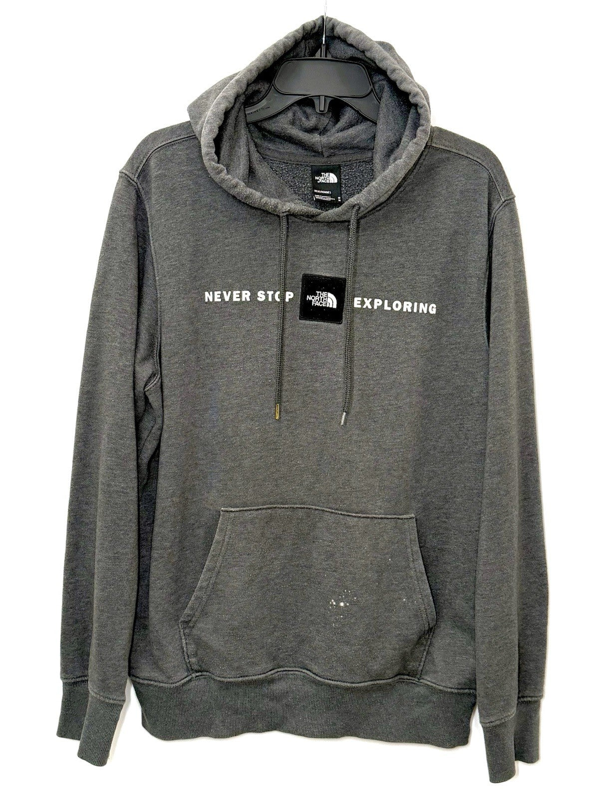The North Face Hooded Sweater Men's Size Medium Pullover Hoodie Logo Black