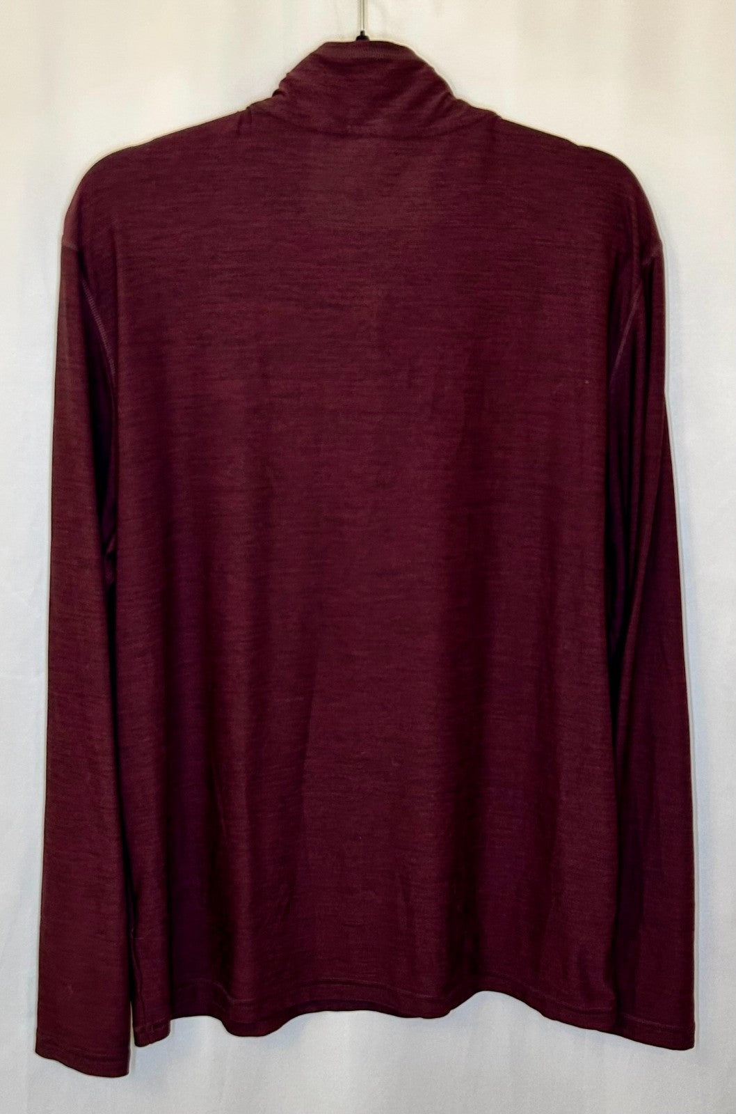 CALVIN KLEIN MEN'S 1/4 ZIP PULLOVER SWEATER Men's Large Garnet