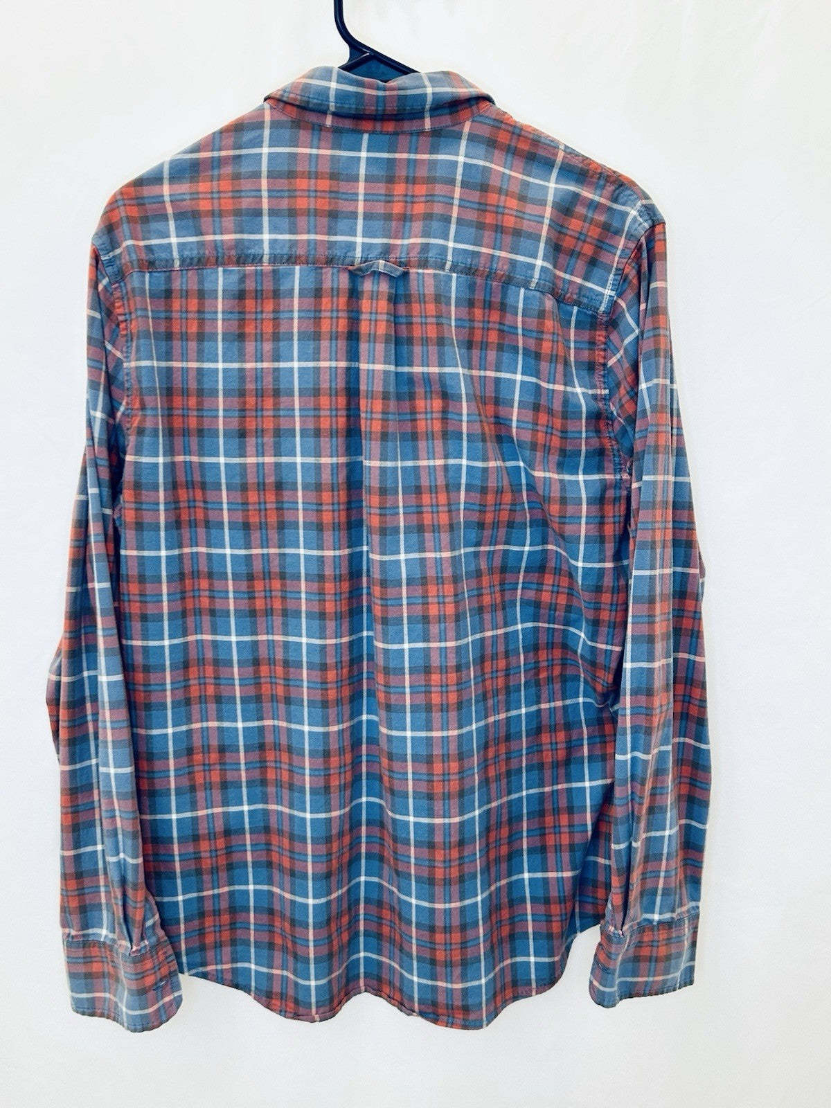 Lucky Brand Long Sleeve Button Front Plaid Classic Fit Shirt Men's Size L