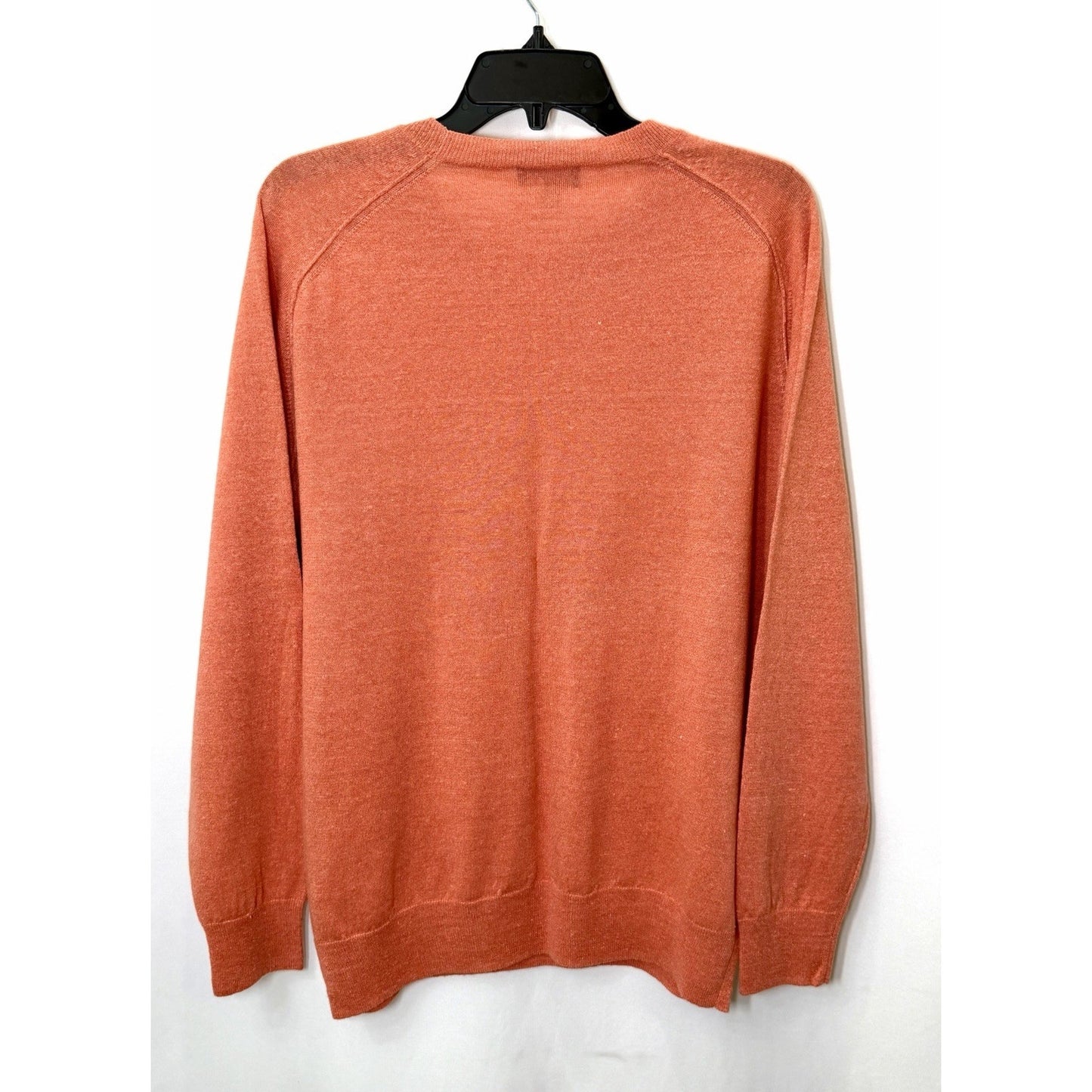 PETER MILLAR COLLECTION Men's L Crewneck Sweater Coral/Orange Luxury NWOT