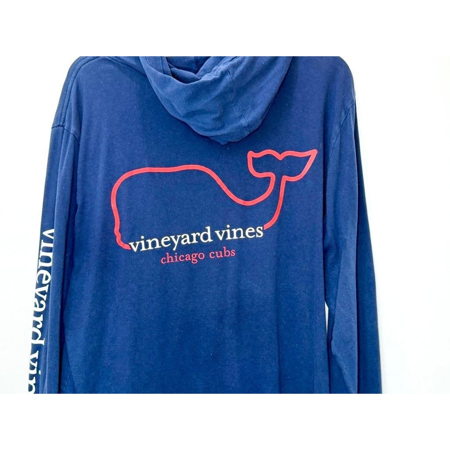 Chicago Cubs Vineyard Vines Hoodie Shirt Mens Medium Blue Long Sleeve MLB Cotton