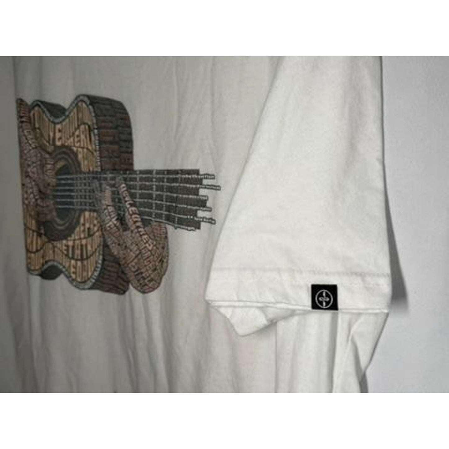 Thalia Capos Acoustic Guitar Graphic T-Shirt Mens XL White Cotton Blend