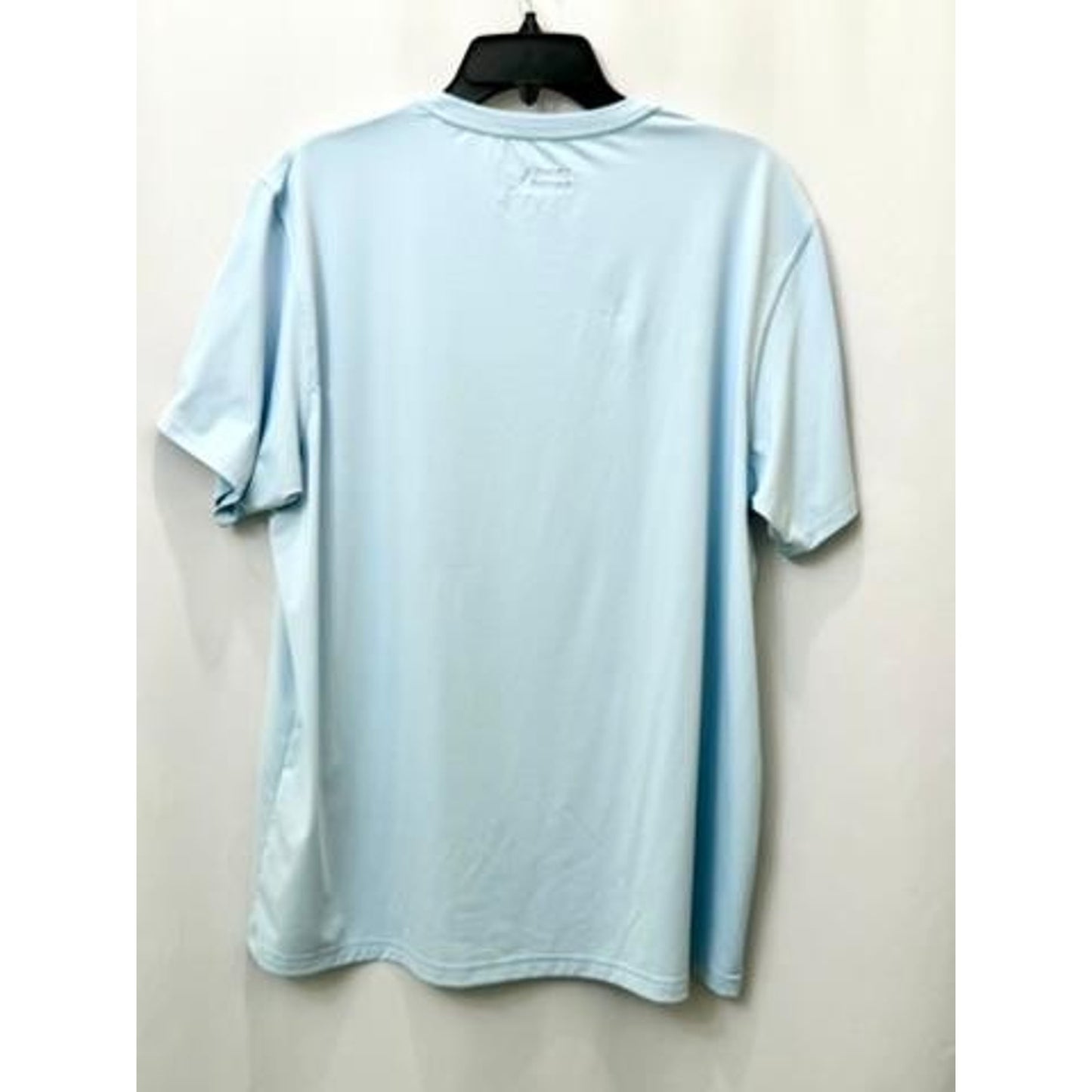 Eddie Bauer Mens Large Light Blue Short Sleeve Performance Graphic T-Shirt