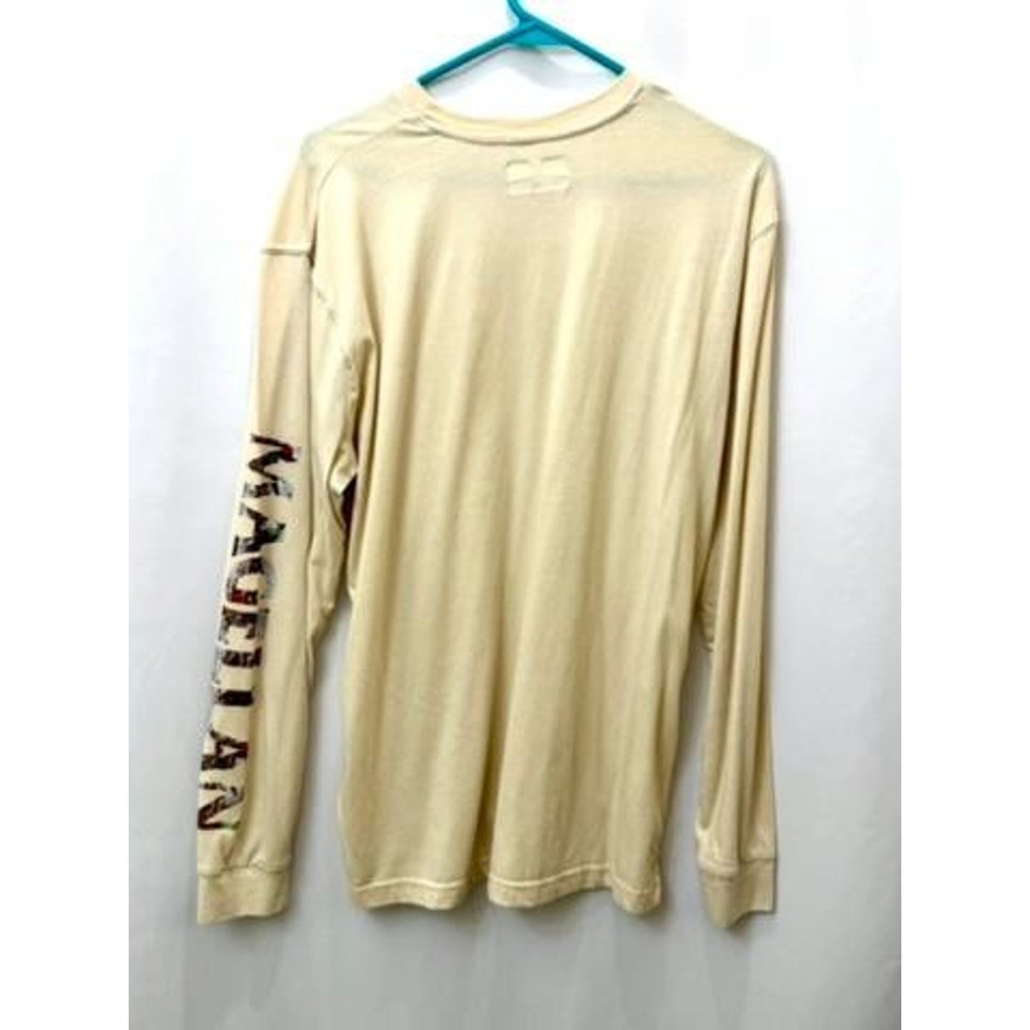 Magellan Outdoors Mens Large Beige Cotton Blend Graphic Tee