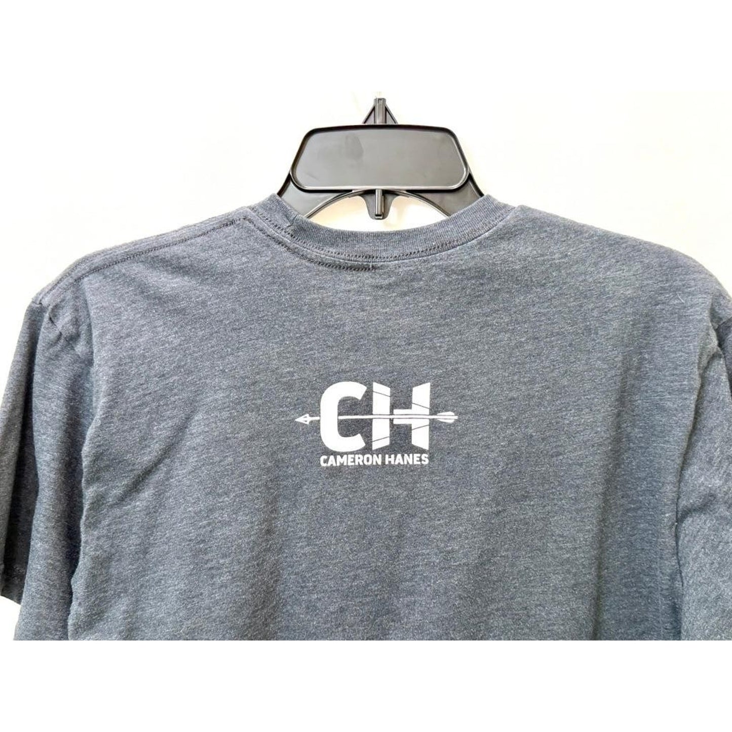 Cameron Hanes Nobody Cares Work Harder T-Shirt Mens Gray Graphic Tee