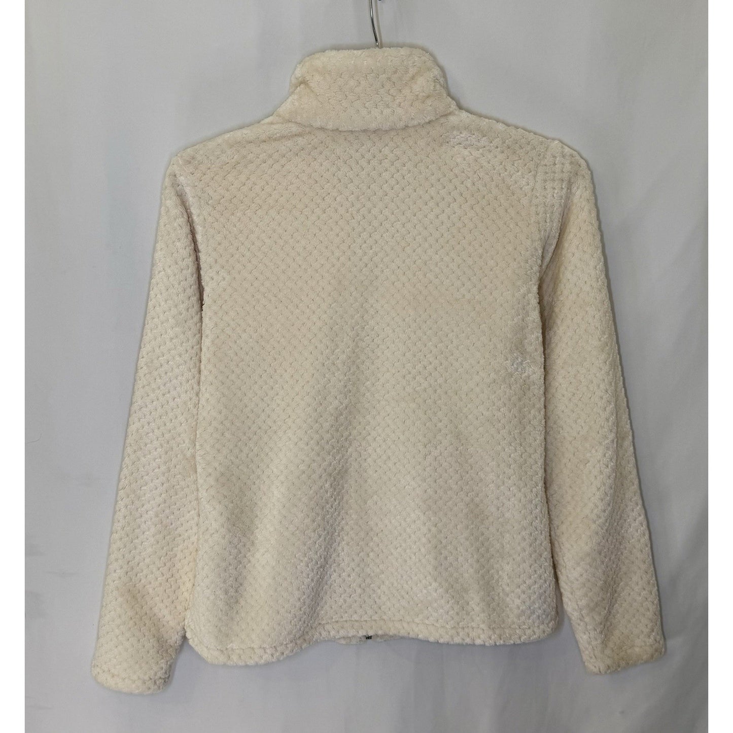 Women's Ivory Cream Soft Columbia Beech Forest Full Zip Fleece Jacket Size M