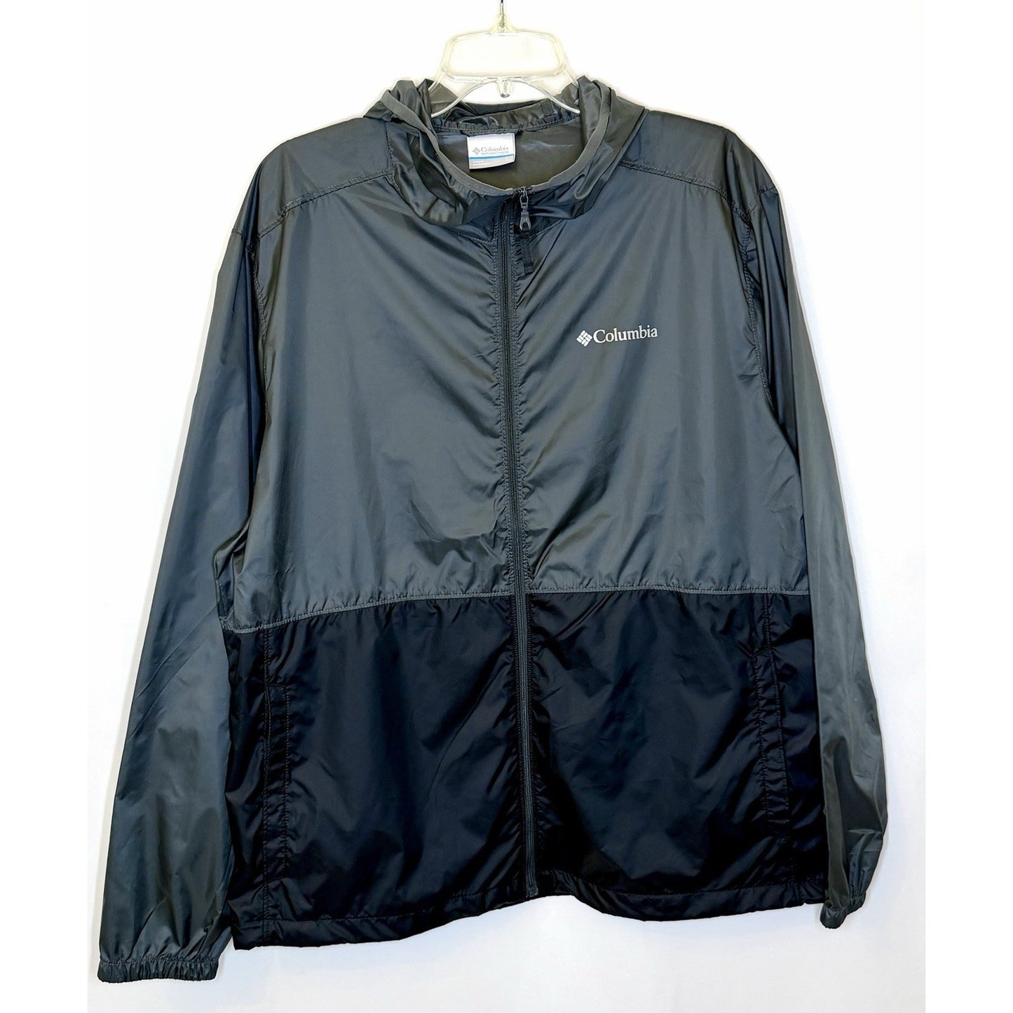 Columbia Men's Center Ridge Windbreaker Jacket / Black/Grey / Size Medium