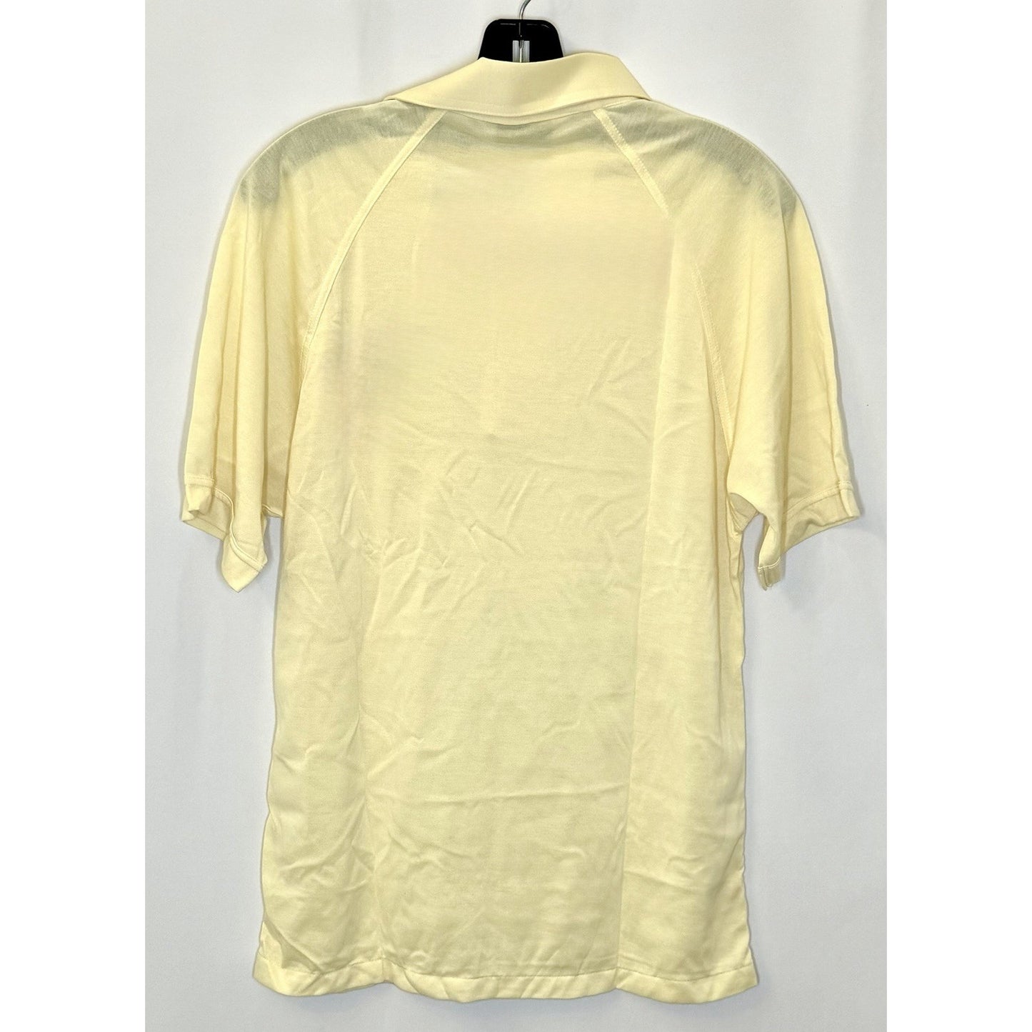VTG Palmland Polo Men’s Medium Bright Yellow With Embroidered Fish