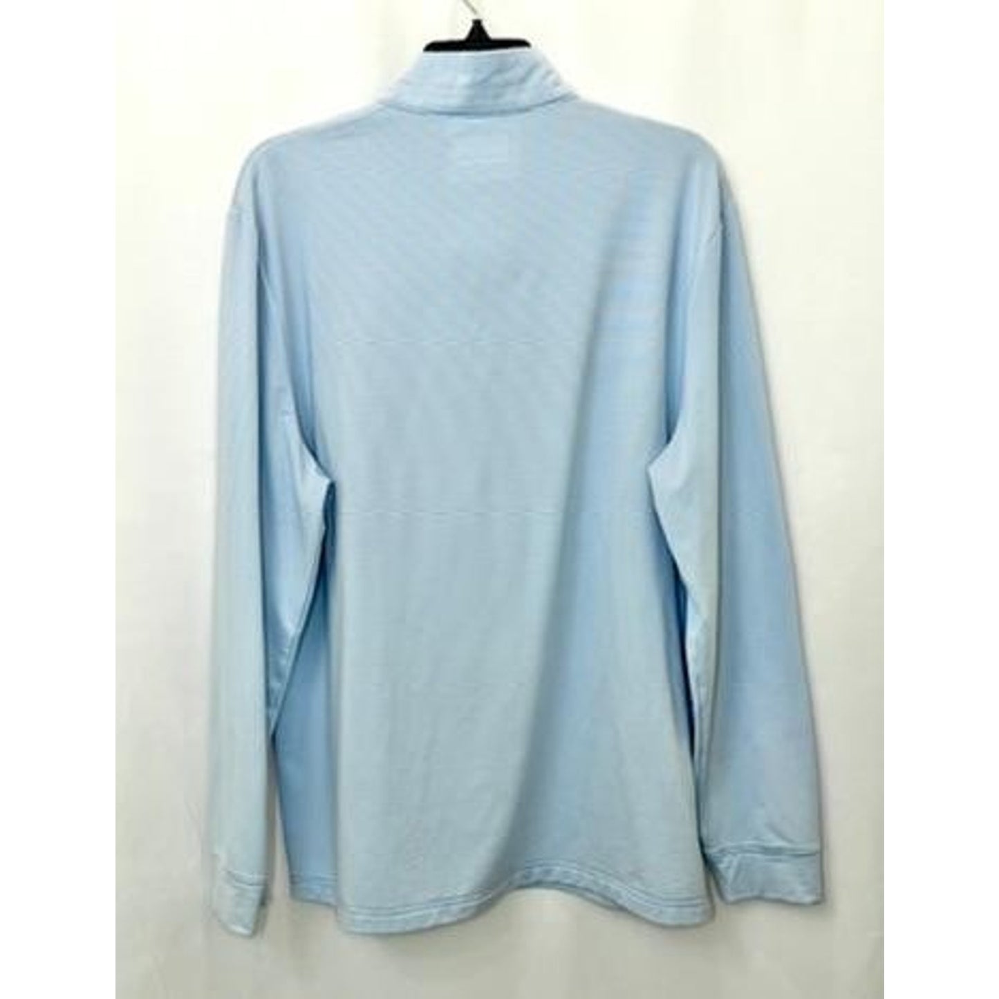 Jack Nicklaus Golf Pullover Mens Large Blue White Striped 1/4 Zip Long Sleeve