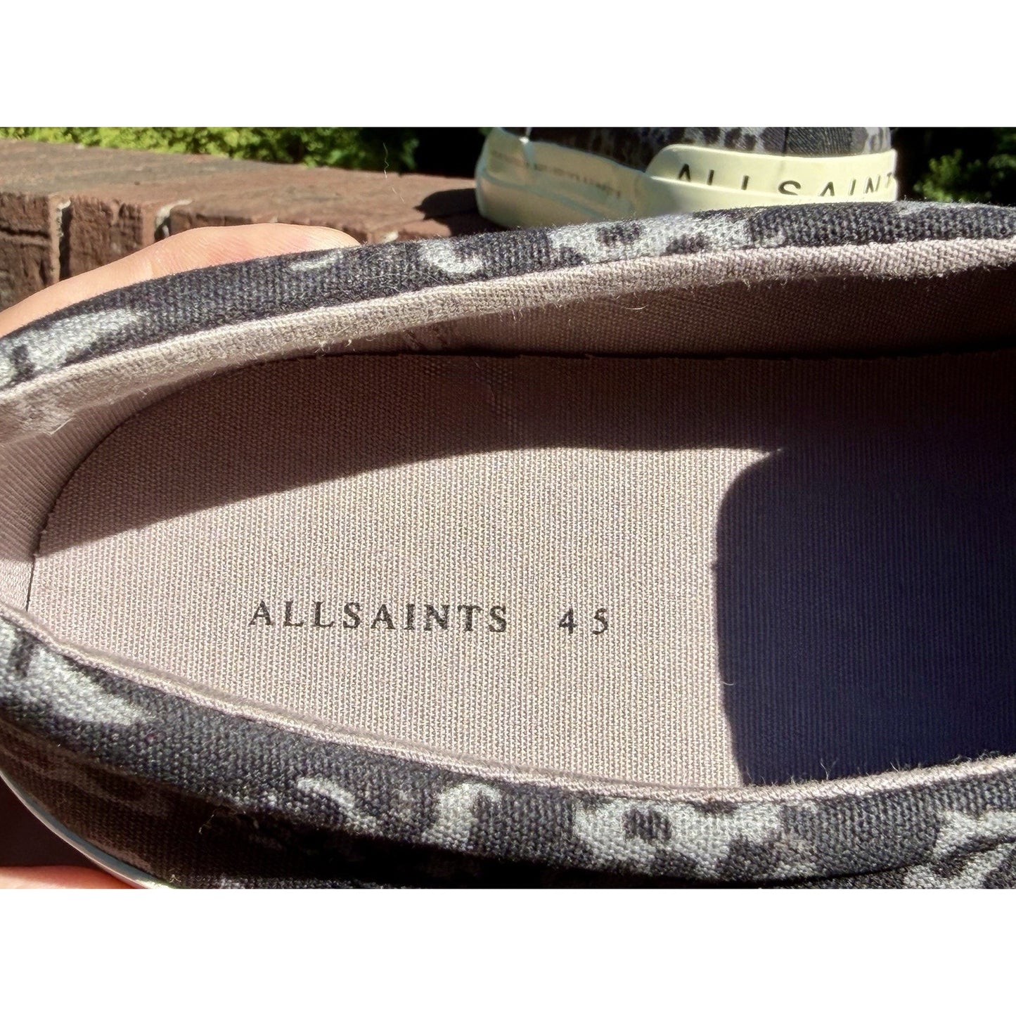 Allsaints London Spitalfields Slip On Cube Low Top Sneakers Men's 12 US 45 EU