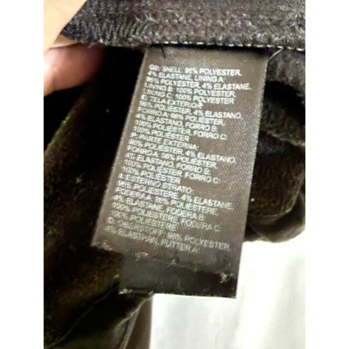 The North Face Apex Bionic Vest Mens XL Black Softshell Fleece Lined Full Zip