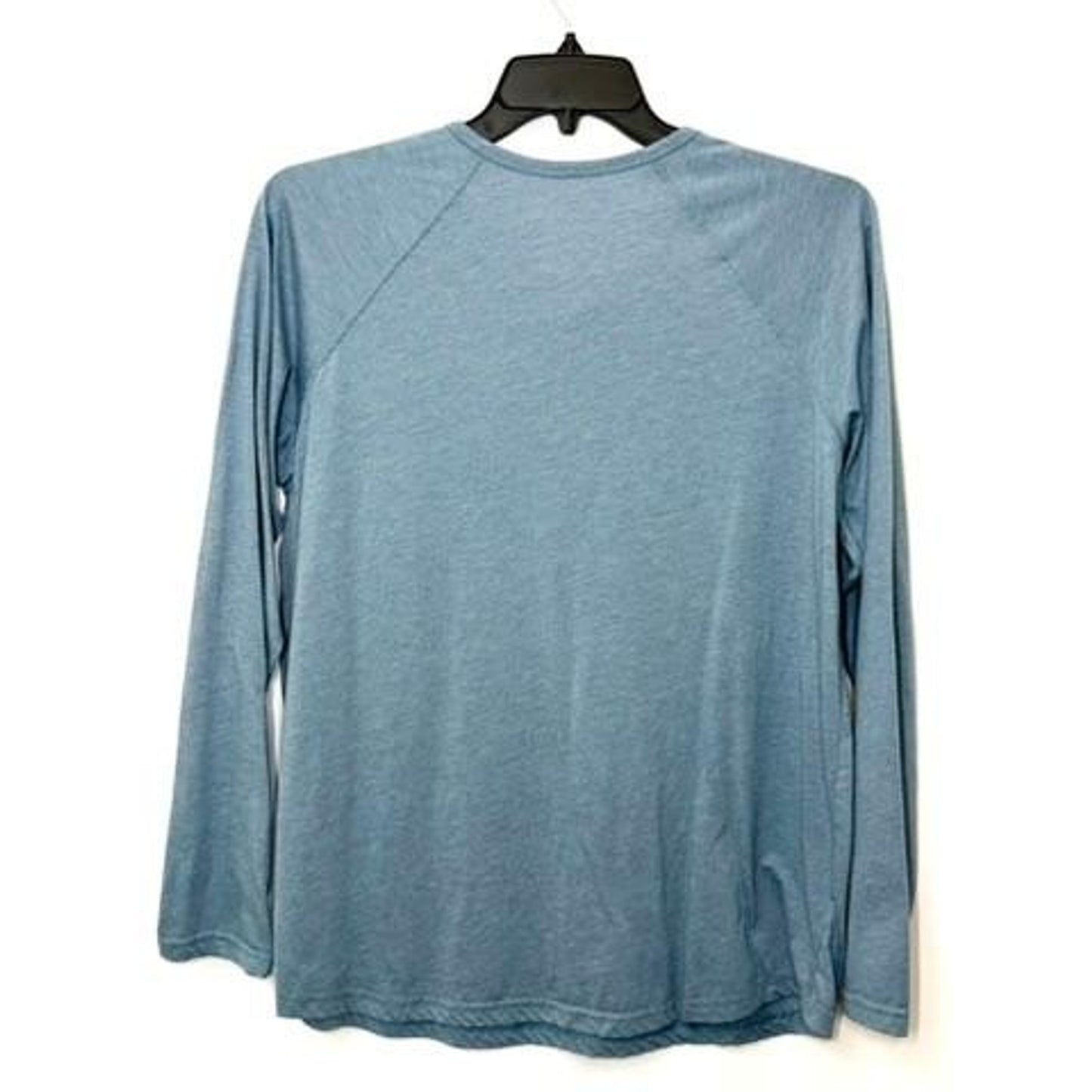 Fresh Clean Tees Henley Shirt Mens XL Blue Long Sleeve Raglan Tri-Blend