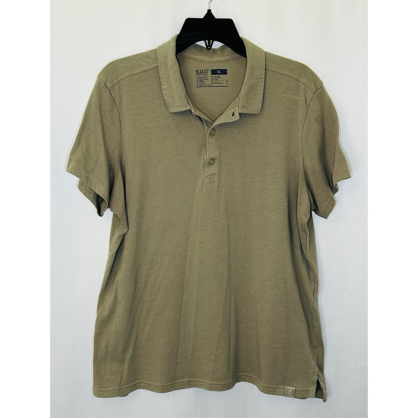5.11 Tactical Polo Shirt Mens XL Utility Security Military Work Short Sleeve Tan