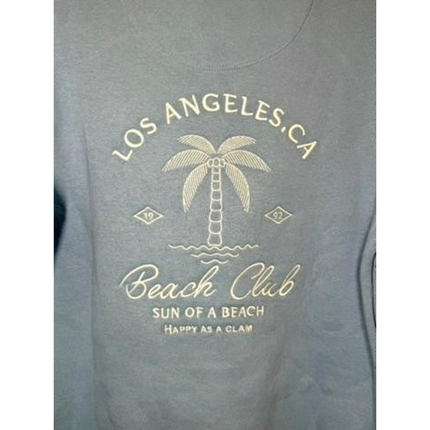 Denim & Flower Ricky Singh Boys Size 8 Blue Fleece Sweatshirt Los Angeles CA