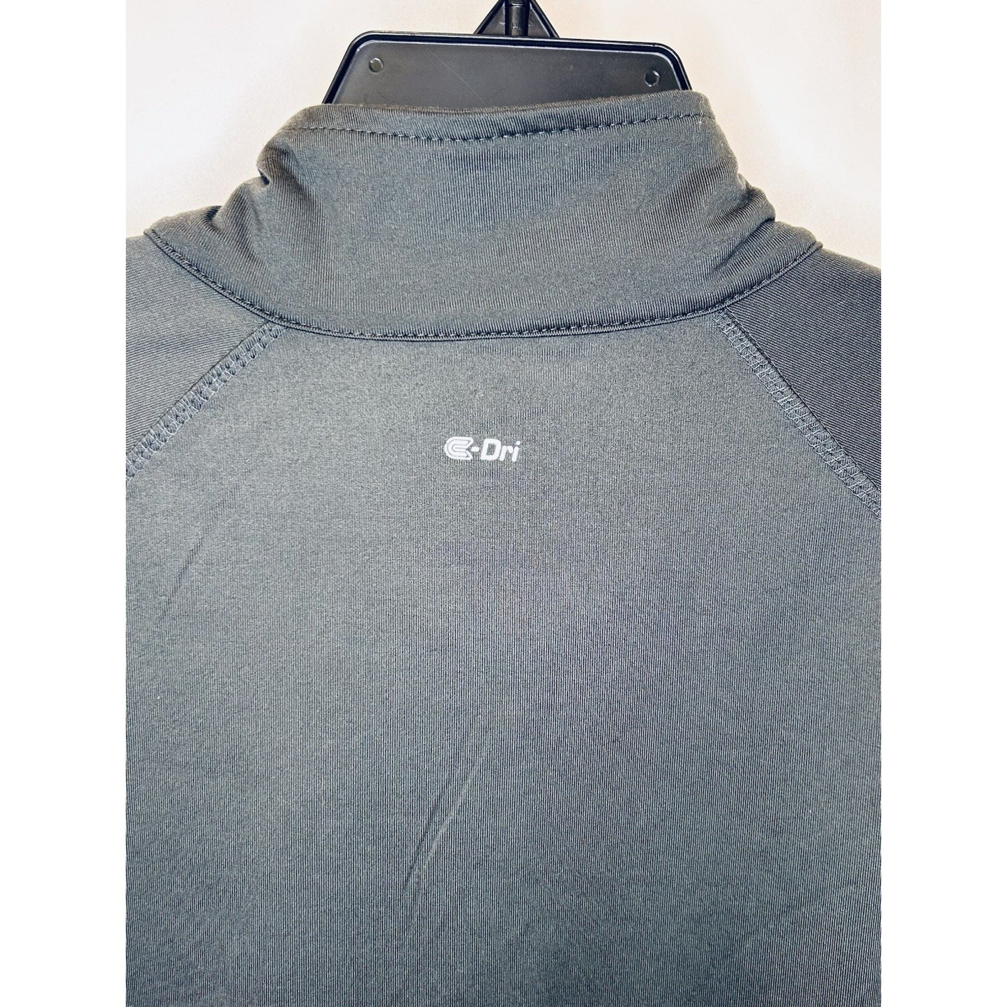 COLOSSEUM WOMEN Large Training Jogging C-DRI SHIRT 1/4 ZIP PULLOVER Grey L/S