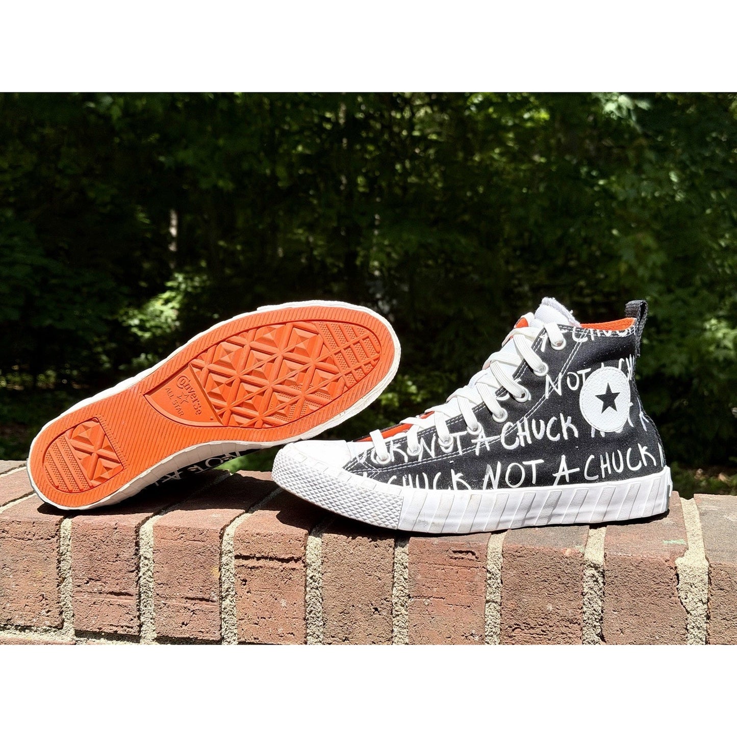 Converse UNT1TL3D Hi High Top NOT A CHUCK Black Orange Men’s Size 11 166502C