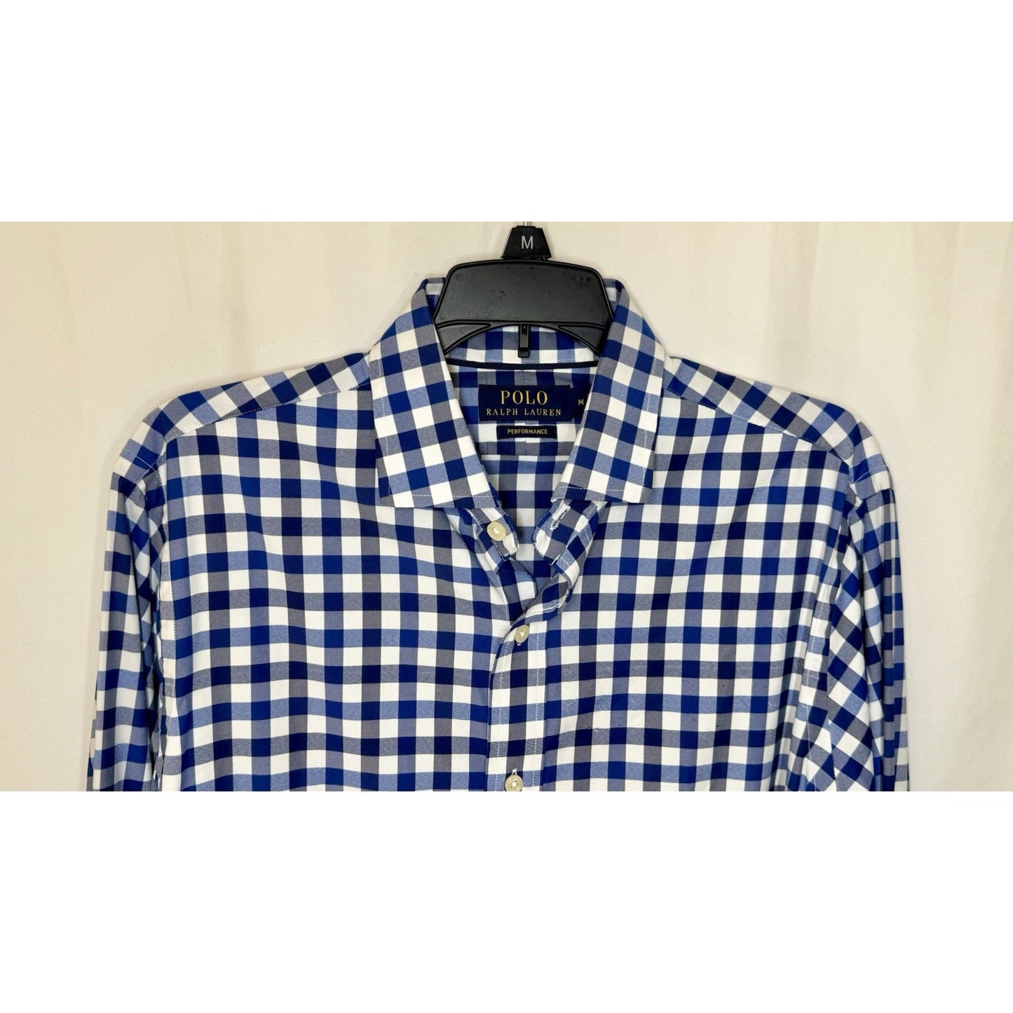 Polo Ralph Lauren Shirt, Performance Blue Classic Size Medium $138 Retail
