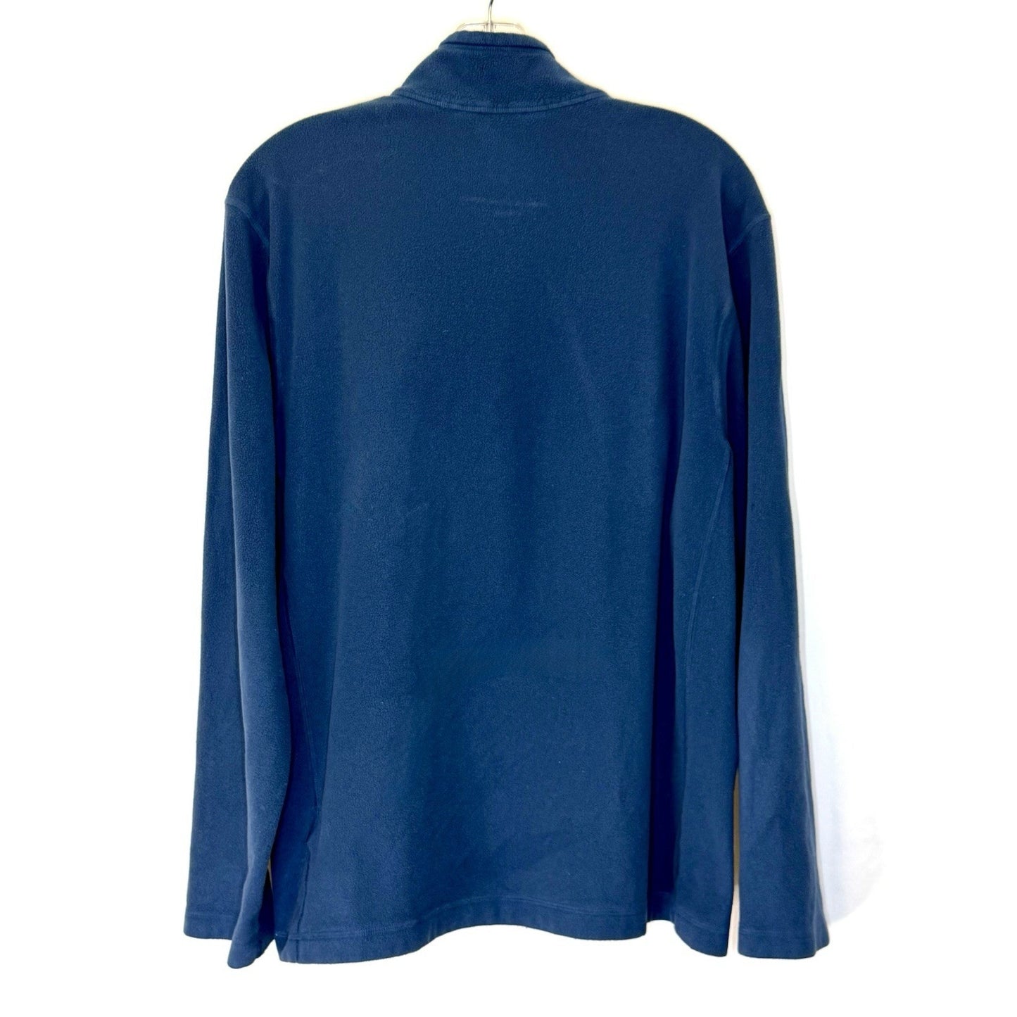 The North Face Men's Large Fleece Blue Long Sleeve Pullover Half Zip