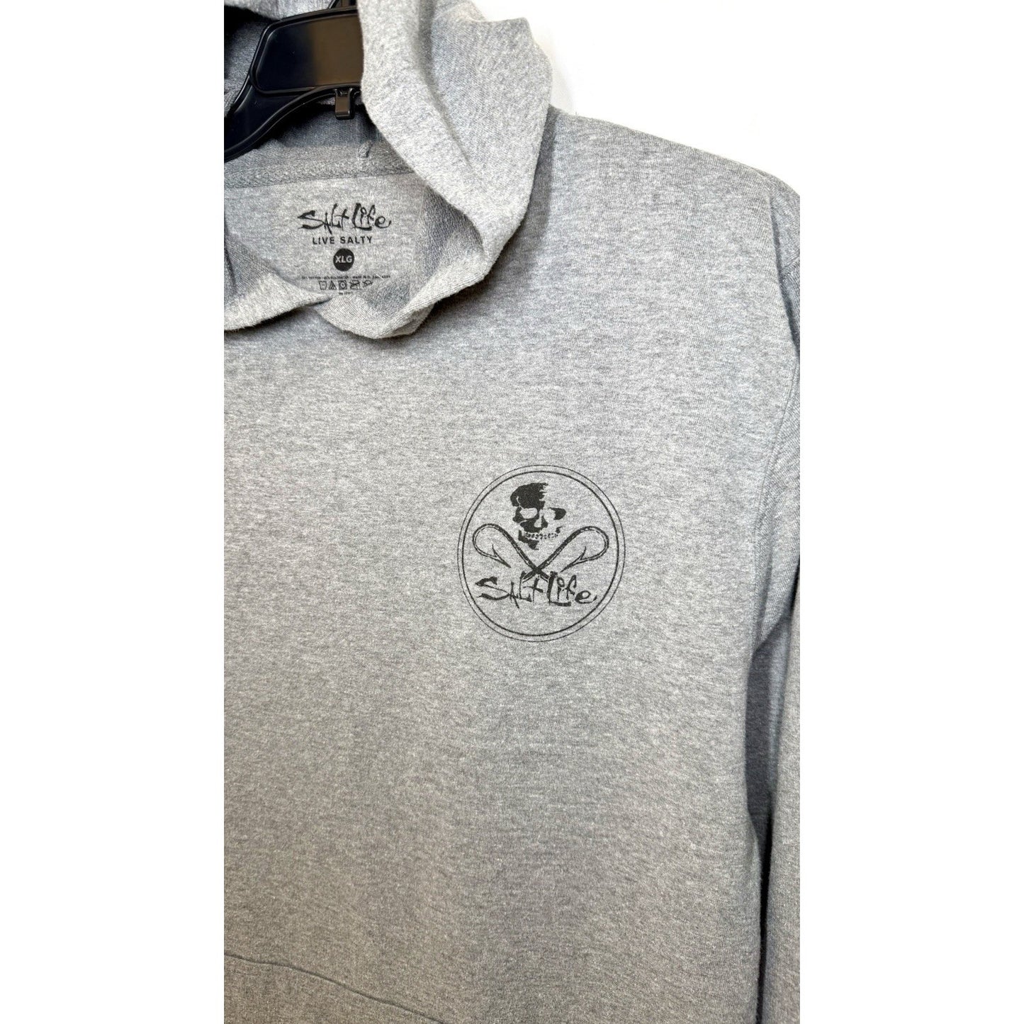Salt Strong Adults Pullover Hoodie Front Pocket Size XL Lightweight