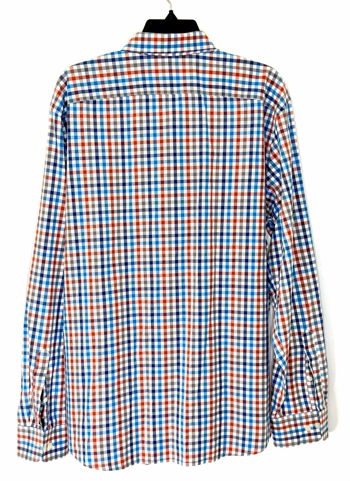 Banana Republic Non-Iron Slim Fit Men's Classic Check Long Sleeve Shirt Size XL